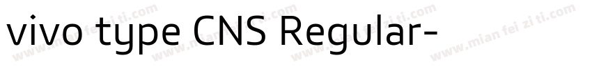 vivo type CNS Regular字体转换
